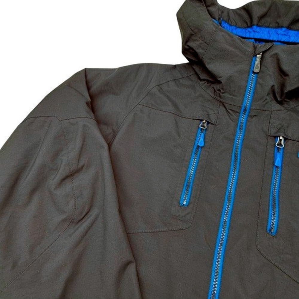 The North Face HyVent Terrain Vista 3L Pro Rain Jacket Men's Medium Black Blue - Picture 12 of 16